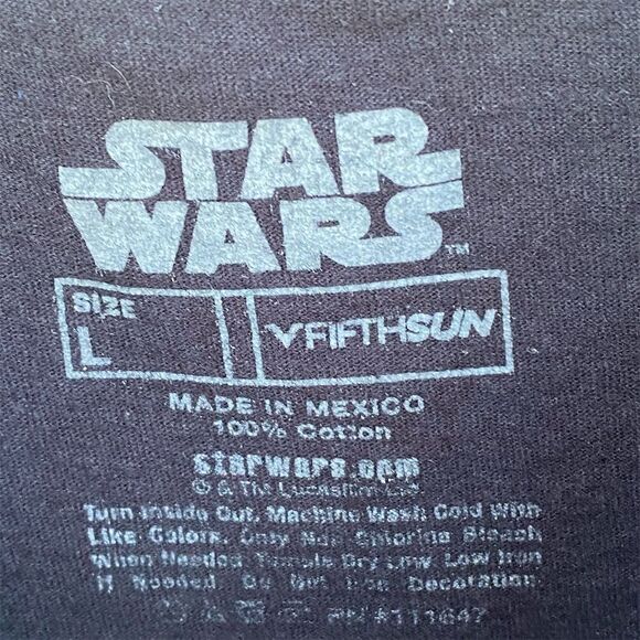 Star Wars Stormtrooper Ice Cream Graphic T-Shirt Black Sz L - Picture 6 of 6